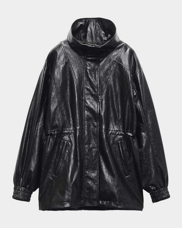 Monica Faux Leather Jacket